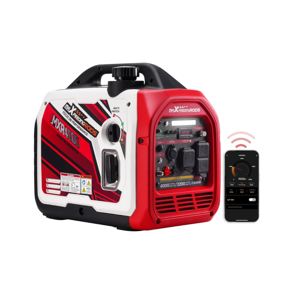 maXpeedingrods 4000 Watt Inverter Generator Portable, Bluetooth